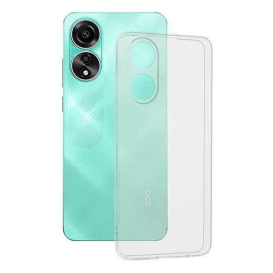 Techsuit - Átlátszó szilikon - Oppo A78 4G - Átlátszó (KF2314867)