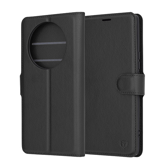 Techsuit - Bőr Folio - Honor Magic5 Lite - Fekete