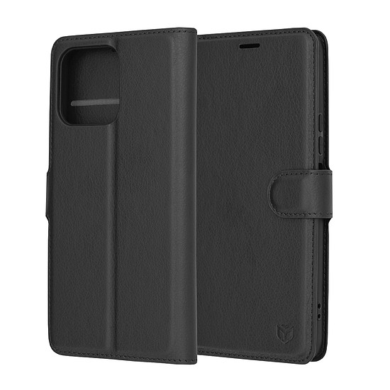 Techsuit - Bőr Folio - Honor X6 / X8 5G / 70 Lite - Fekete