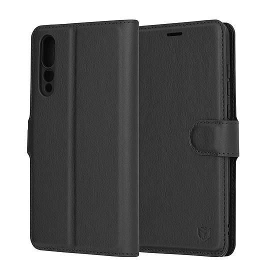 Techsuit - Bőr Folio - Huawei P20 Pro - Fekete (KF2323639)