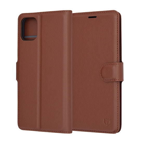 Techsuit - Bőr Folio - iPhone 11 - Barna (KF2323476)