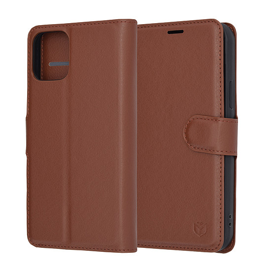 Techsuit - Bőr Folio - iPhone 12 Pro - Barna (KF2323482)