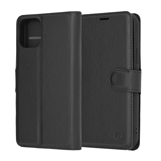 Techsuit - Bőr Folio - iPhone 12 Pro - Fekete (KF2323481)