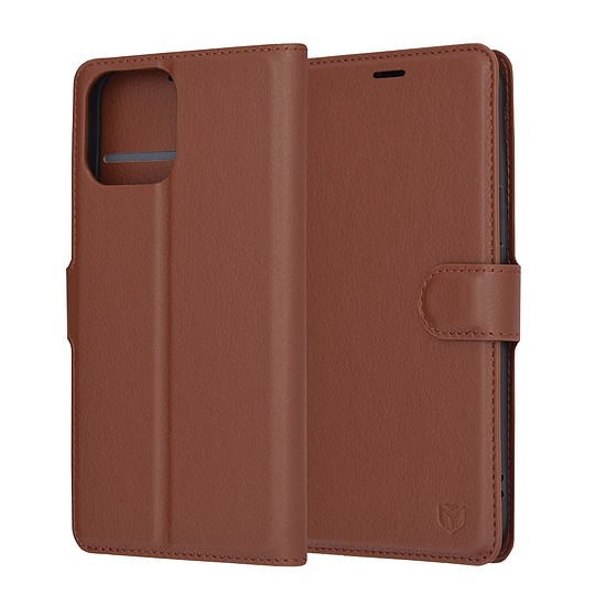 Techsuit - Bőr Folio - iPhone 13 Pro Max - Barna (KF2323496)