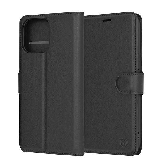 Techsuit - Bőr Folio - iPhone 14 Pro Max - Fekete (KF2323503)