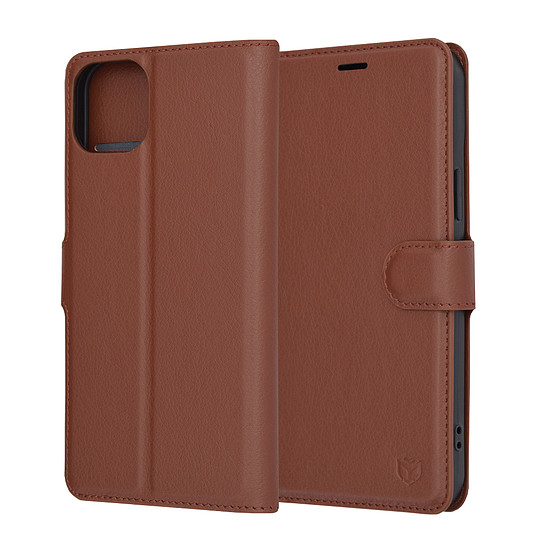 Techsuit - Bőr Folio - iPhone 15 Plus - Barna (KF2323534)