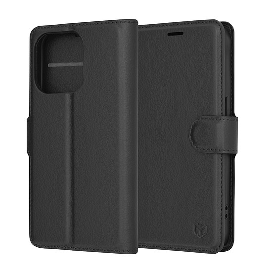 Techsuit - Bőr Folio - iPhone 15 Pro - Fekete (KF2323531)