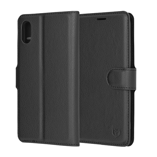 Techsuit - Bőr Folio - iPhone X / iPhone XS - Fekete (KF2323698)