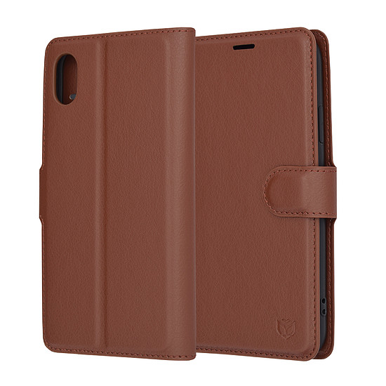 Techsuit - Bőr Folio - iPhone XR - Barna (KF2323488)