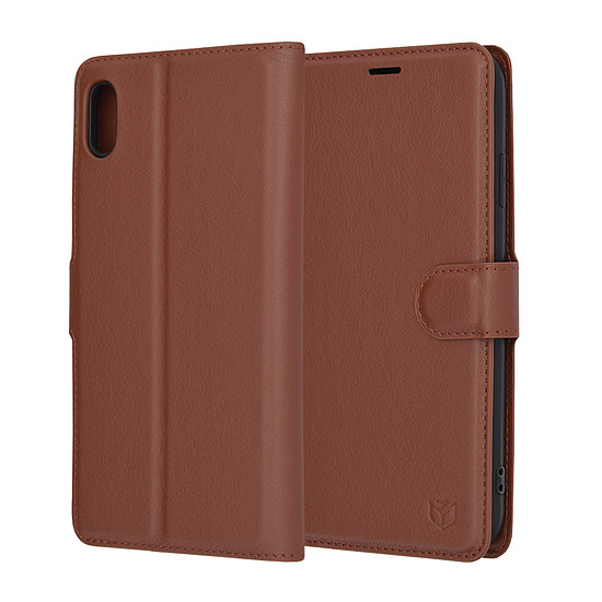 Techsuit - Bőr Folio - iPhone XS Max - Barna (KF2323490)