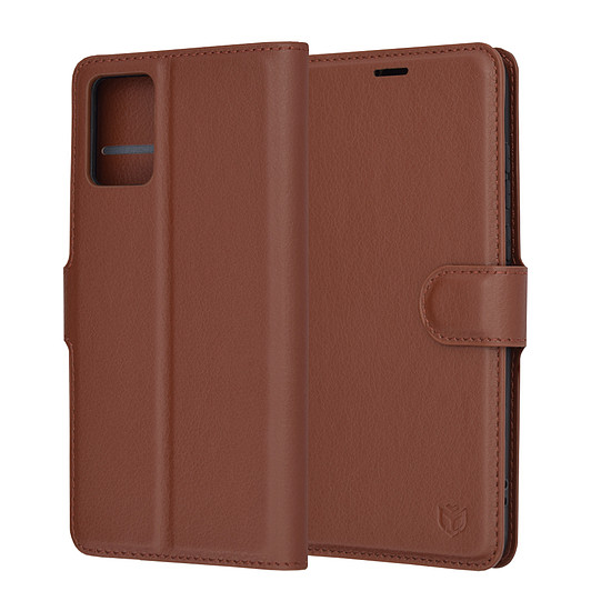 Techsuit - Bőr Folio - Motorola Edge 30 Neo - Barna (KF2323512)