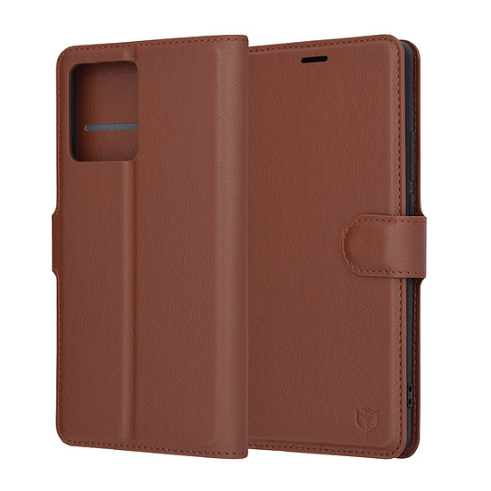 Techsuit - Bőr Folio - Motorola Edge 40 / Edge (2023) - Barna (KF2323743)