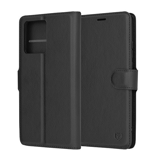 Techsuit - Bőr Folio - Motorola Edge 40 Neo - Fekete (KF2323553)