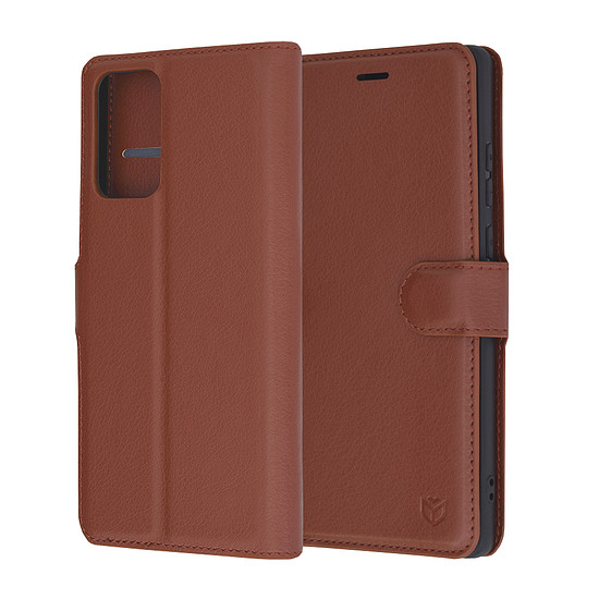 Techsuit - Bőr Folio - Motorola Edge 50 Fusion - Barna (KF2330719)