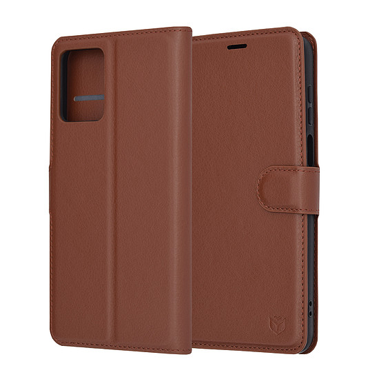 Techsuit - Bőr Folio - Motorola Moto G13 / G23 - Barna