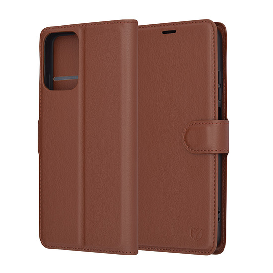 Techsuit - Bőr Folio - Motorola Moto G34 / Moto G45 - Barna (KF2323672)