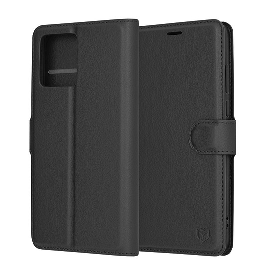 Techsuit - Bőr Folio - Motorola Moto G84 - Fekete (KF2323557)