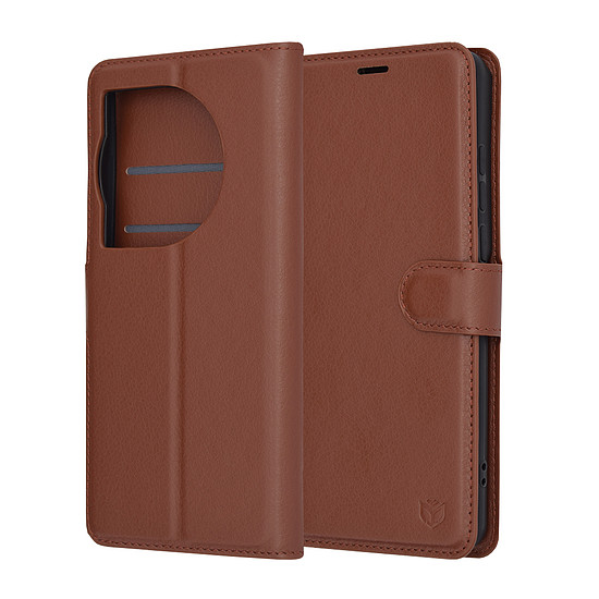 Techsuit - Bőr Folio - OnePlus 12 - Barna (KF2323588)