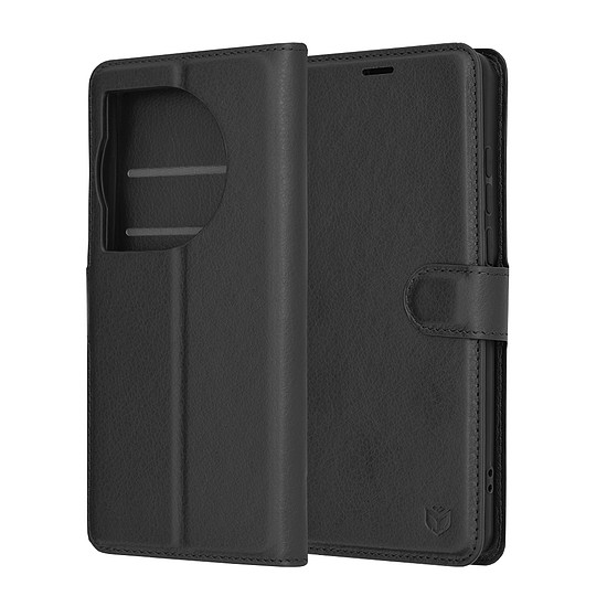 Techsuit - Bőr Folio - OnePlus 12 - Fekete (KF2323587)