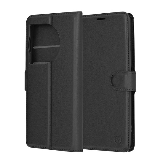 Techsuit - Bőr Folio - OnePlus 12R - Fekete (KF2323673)