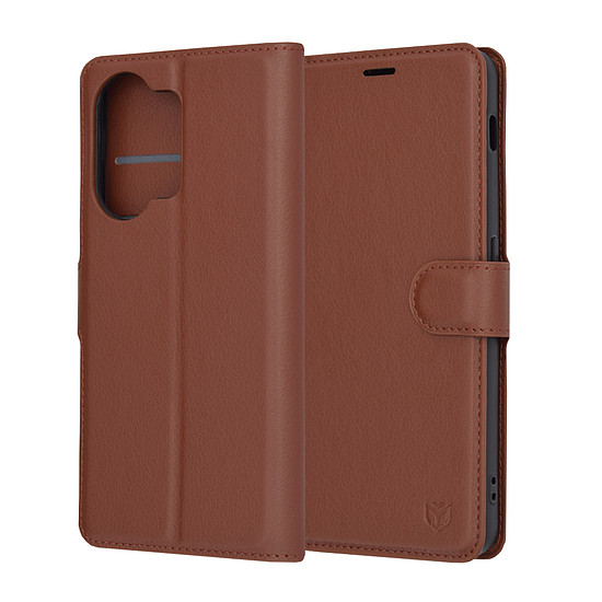 Techsuit - Bőr Folio - OnePlus Nord 3 - Barna (KF2323546)