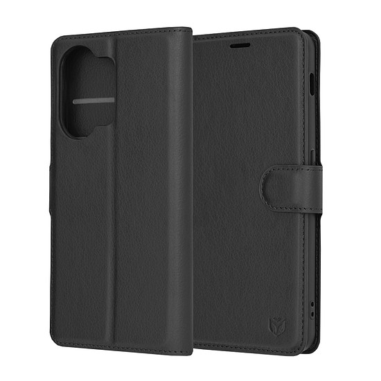 Techsuit - Bőr Folio - OnePlus Nord 3 - Fekete (KF2323545)