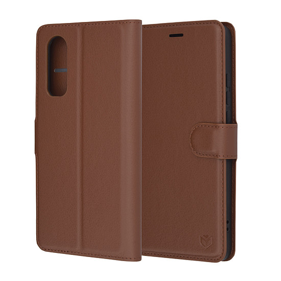 Techsuit - Bőr Folio - OnePlus Nord CE4 Lite - Barna