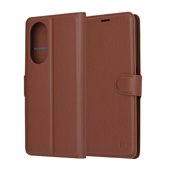 Techsuit - Bőr Folio - Oppo A98 5G - Barna