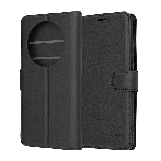 Techsuit - Bőr Folio - Realme 12 Pro / 12 Pro+ - Fekete (KF2323764)