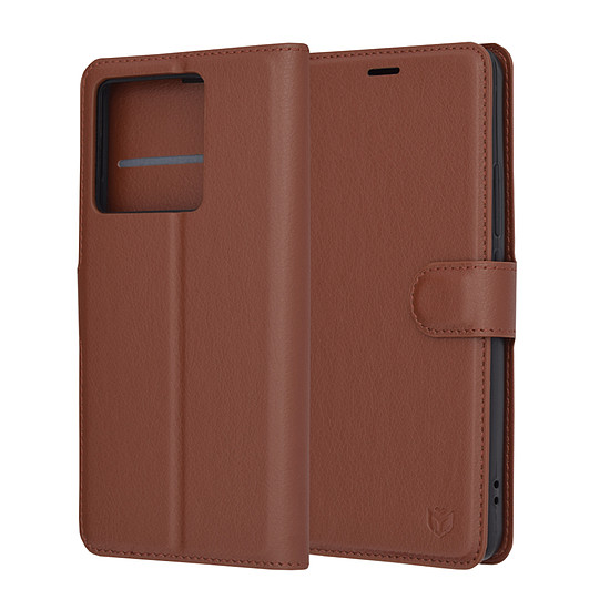 Techsuit - Bőr Folio - Xiaomi 13T / 13T Pro - Barna