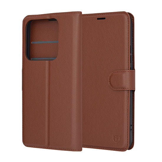 Techsuit - Bőr Folio - Xiaomi 14 Pro - Barna