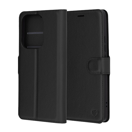 Techsuit - Bőr Folio - Xiaomi Poco F6 - Fekete (KF2330993)