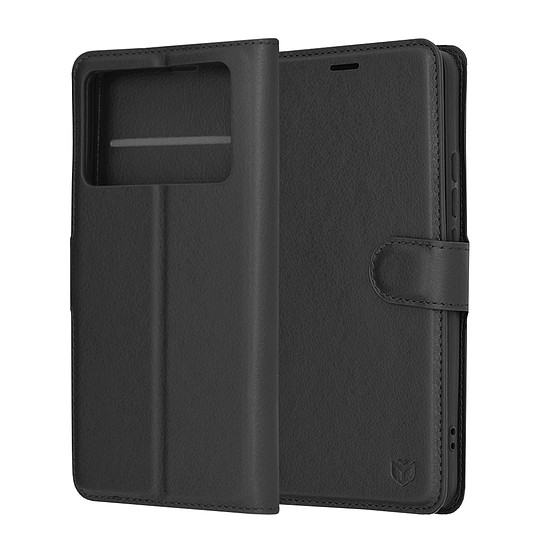 Techsuit - Bőr Folio - Xiaomi Poco X6 Pro - Fekete