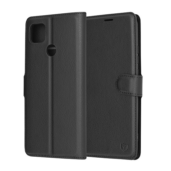 Techsuit - Bőr Folio - Xiaomi Redmi 9C / Redmi 9C NFC - Fekete