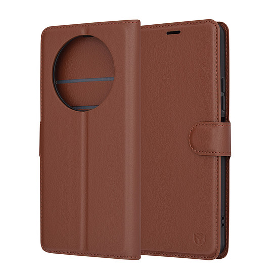 Techsuit - Bőr Folio - Xiaomi Redmi A3 - Barna