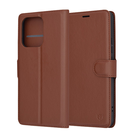 Techsuit - Bőr Folio - Xiaomi Redmi Note 13 4G - Barna