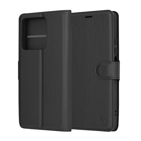 Techsuit - Bőr Folio - Xiaomi Redmi Note 13 5G - Fekete (KF2323565)