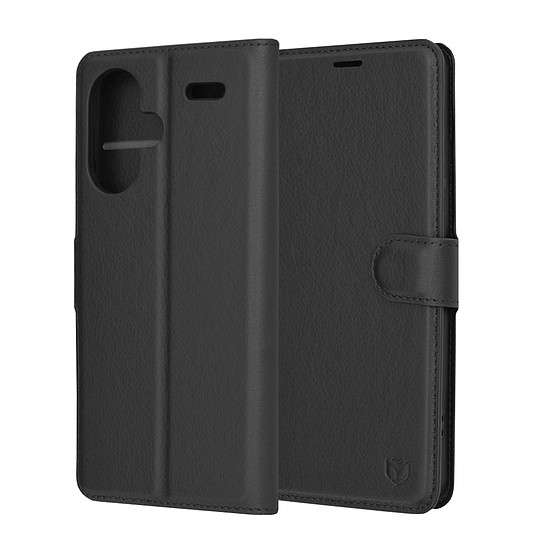 Techsuit - Bőr Folio - Xiaomi Redmi Note 13 Pro+ 5G - Fekete (KF2323567)