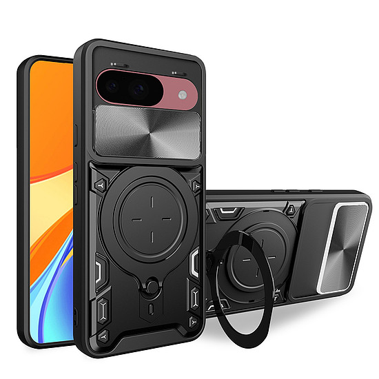 Techsuit - CamGuard Pro - Google Pixel 9/9 Pro - fekete (KF2331882)