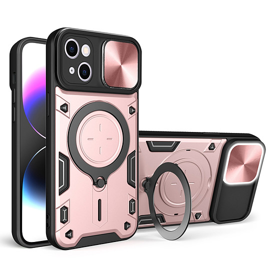 Techsuit - CamGuard Pro - iPhone 15 - Rose Gold (KF2331553)