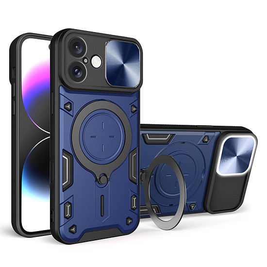 Techsuit - CamGuard Pro - iPhone 16 Plus - kék (KF2331571)