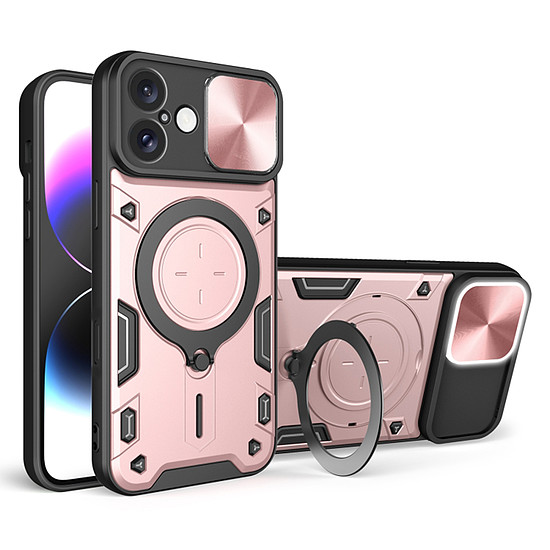 Techsuit - CamGuard Pro - iPhone 16 Plus - Rose Gold (KF2331573)