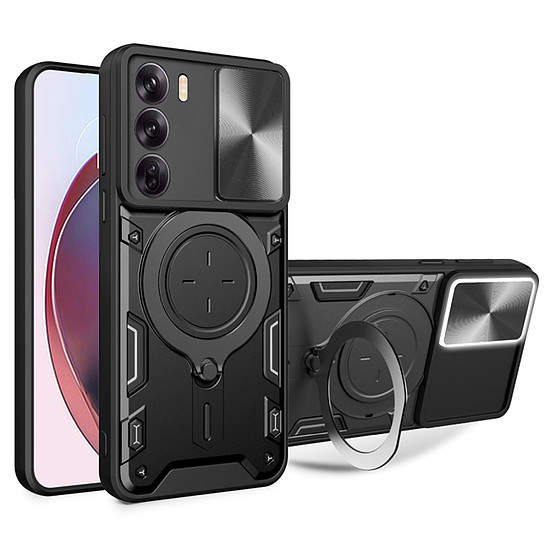 Techsuit - CamGuard Pro - Oppo Reno12 Pro - Fekete (KF2332183)