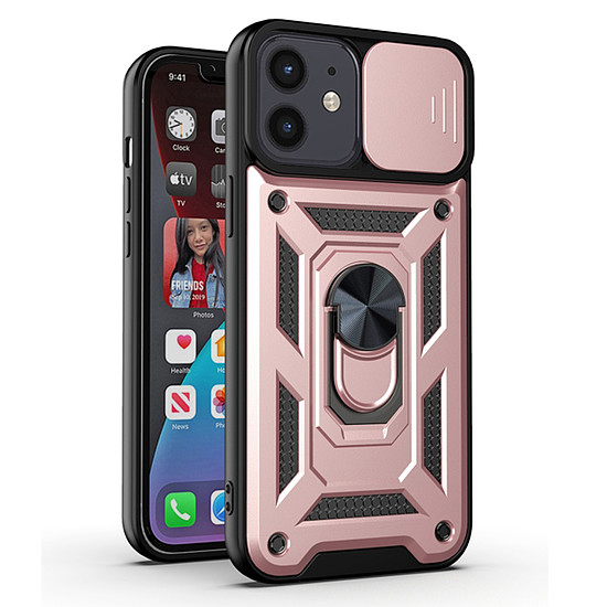 Techsuit - CamShield Series - iPhone 12 / iPhone 12 Pro - Rose Gold (KF2327401)