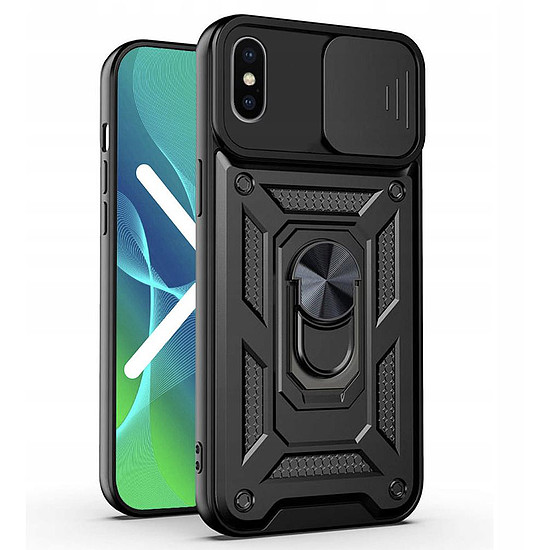 Techsuit - CamShield Series - iPhone X / iPhone XS - Fekete (KF2315408)