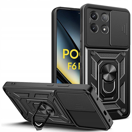 Techsuit - CamShield Series - Xiaomi Poco F6 Pro - Fekete (KF2331014)