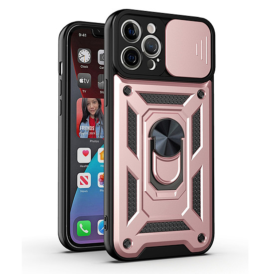 Techsuit - CamShield sorozat - iPhone 11 Pro Max - Rose Gold (KF2327621)