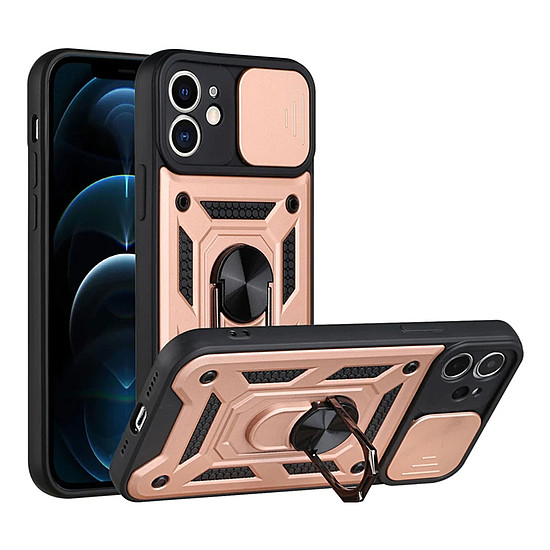 Techsuit - CamShield sorozat - iPhone 11 - Rose Gold (KF2327617)