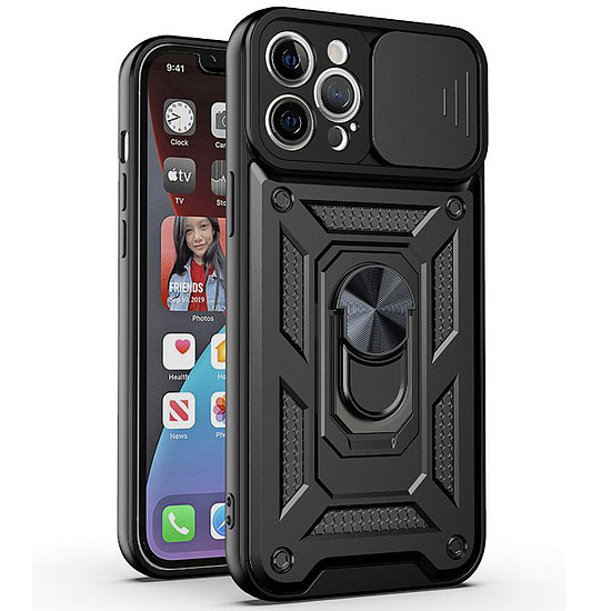 Techsuit - CamShield sorozat - iPhone 12 Pro Max - fekete (KF2315403)