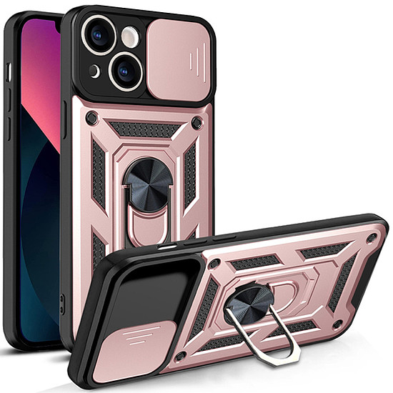 Techsuit - CamShield sorozat - iPhone 13 - Rose Gold (KF2327623)